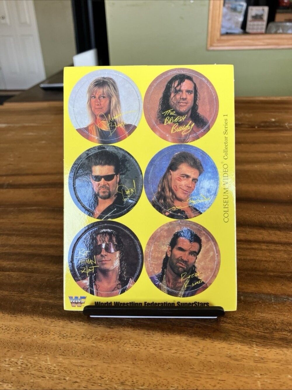 WWF Superstars POGS Coliseum Video Collector Series 1 / Unpunched